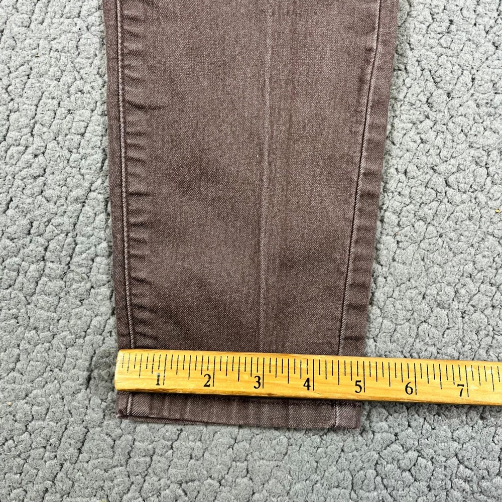 Prana Kara Jeans Womens 2/26 Brown Slim Tapered Leg Stretch Denim Pants 5759 - Picture 9 of 10